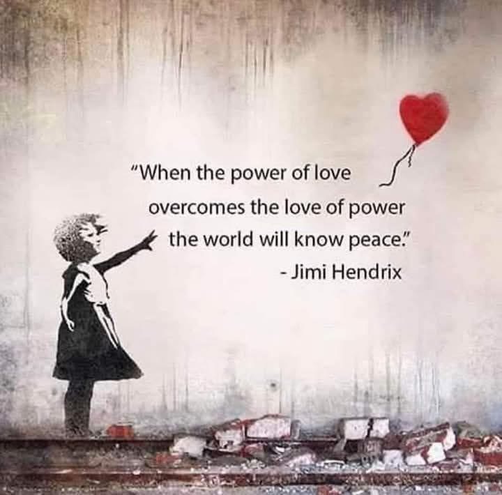 The Power of Love must overcome the love of power